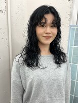 アルテペロ(arte pelo) 【arte pelo】ロングパーマ/黒髪パーマ/センターパート