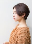 センターパートショート/池袋駅/Gypso/カットカラー/髪質改善