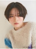 イメチェン外ハネボブ美髪ワイドバングブルーブラック