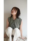 金沢美容室／TAP covo／タップ／金沢駅近く／ボブ／切りっぱなし