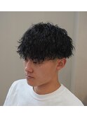 マッシュ/波巻きスパイラルパーマ/刈り上げ