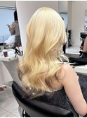 抜きっぱなしブロンド ホワイトブロンド ブリーチ2.3回～