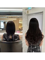 リゼル シブヤ(RISEL SHIBUYA)&nbsp;ボブからエクステ80本で自然なロングヘア！