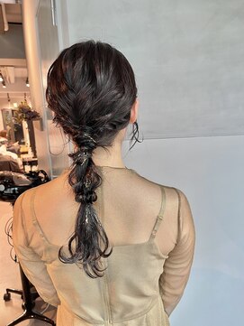 シャルムバイケンジ(Charm.by KENJE) 【ローポニーテール】結婚式/銀座/ヘアセット/アレンジ