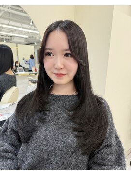 シェノン サントル(CHAINON CENTRE) 【韓国風レイヤーカット】抜け感×小顔バランスヘア/梅田