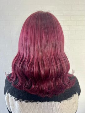 宇都宮ロングレイヤーカットダブルカラー髪質改善トリートメント