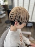 ミルクティーベージュダブルカラーインナーカラーケアブリーチ
