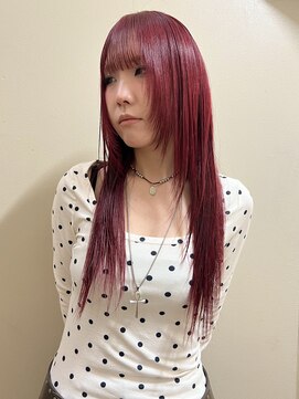 マジコ 原宿(Magico) レイヤー/チェリーレッド/ブリーチ/ダブルカラー/原宿