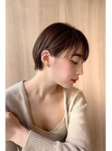 丸みショートくびれショートマッシュショート耳掛けショート