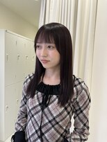 サボ(sabo)&nbsp;美髪ストレート/透明感カラー/顔周りカット