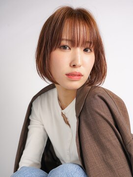 クルー(Creww KYOTO) ペタンコ髪もふんわり見せるナチュラルボブ
