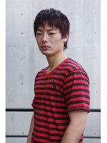 ブークル(boucle) シャギー メンズショート 刈り上げないショート 赤髪