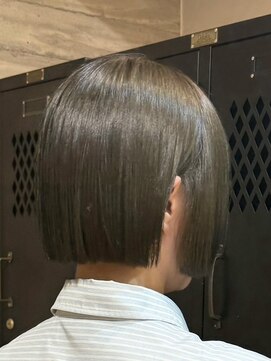 ヲタク 渋谷 代官山 恵比寿(wotaku.) オリーブグレージュ透明感カラーくすみカラーブリーチなしカラー