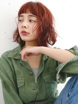 オーサム(AWESOME)&nbsp;《AWESOME》レッドオレンジ×ウェーブBOB♪