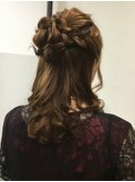 ハーフアップ