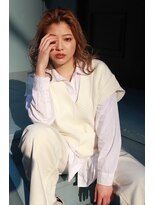 ティメレ 神戸三宮(Timere)&nbsp;かきあげウェーブ×ハイライトカラー【Timere神戸三宮】