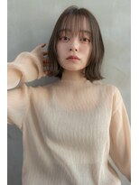 ハバナ 渋谷(HAVANA) 大人かわいい/くびれボブ/前髪/オリーブグレージュ