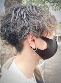 カット+メンズデザインパーマ