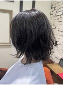 Aライン ボブ ナチュラルウェーブ