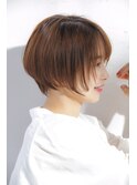 くびれショート 小顔補正立体カット こなれヘア【リノナ】