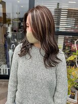 アンドファインヘアービューティー(AND FINE hair beauty) グレージュ×ハイライト