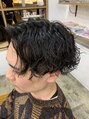 グラ デザイン アンド ヘアー 天王寺店(GRAS DESIGN & HAIR by HEADLIGHT) 7:3パートの波巻きパーマ！スタイリング剤軽くもみこむだけ！