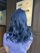 カフェアンドヘアサロン リバーブ(cafe&hair salon re:verb)&nbsp;大人可愛いネイビーカラー☆