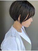 【morio池袋】大人可愛い黒髪前下がりショートボブ♪