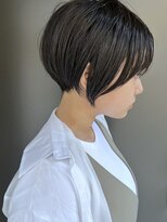 ラウンジ モリオ イケブクロ(Lounge MORIO Ikebukuro)&nbsp;【morio池袋】大人可愛い黒髪前下がりショートボブ♪