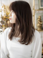 カバーヘア イヴ 戸頭店(COVER HAIR EVE)&nbsp;外国人風オンブレシースルーバングこなれヘアa戸頭20代30代40代