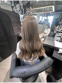 外巻きくびれミディアムベージュグレージュニュアンスカラー◎