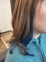 ミリヘアー(mirihair)&nbsp;インナーカラーブルー