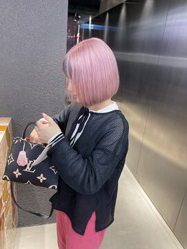 ペレ 栄店(PELE) 切りっぱなしボブ/エアリーロング/美髪/ピンクブラウン/栄