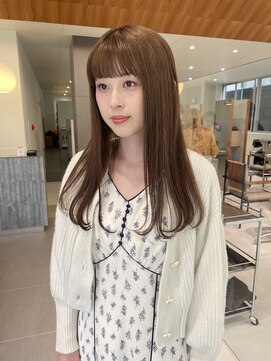 ローレンアオ(LOREN AO) ミルクティベージュオリーブダブルカラーラベンダー