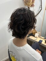 サロンドジョー(salon de joe) ツイストスパイラルパーマメンズマッシュ刈り上げ 奥東巧真