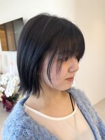 メゾン アンドロア(Maison. Andloa)&nbsp;シースルーレイヤー　外はねボブスタイル