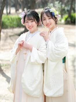 パスクアの写真/【梅田/大阪/堂島】袴一式レンタル（ヘアセット+着付込）¥35200～/持込み袴着付+ヘアセット¥8500～