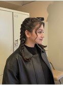 編み込みヘアアレンジ！！