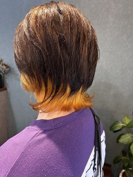 トープ(TOPU) イエローインナーカラー/インナーカラー/イヤリングカラー/