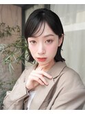ぱつっとタイトなボブスタイル♪