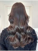 顔周りレイヤーロング美髪韓国ヘアおくれ毛_ba543271