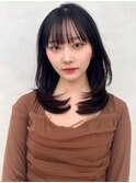 韓国レイヤー/ワインレッド/マロンベージュ/イメチェン/吉祥寺