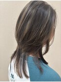 白髪ぼかしハイライト