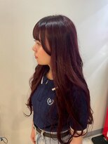 パーミル ヘア クマモト(permille ‰ hair Kumamoto)&nbsp;ロング×ワインレッド