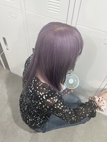 リグ 横浜(Lig.)&nbsp;ラベンダーパープルカラーブリーチダブルカラー/横浜/横浜駅