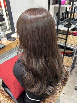 恵比寿おすすめ/美髪/ヒアルロン酸配合ヘアカラー/前髪あり