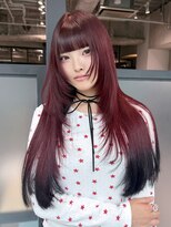 アルバム 銀座(ALBUM GINZA)&nbsp;前髪カット似合わせカット顔周りレイヤー韓国ヘア_F21300