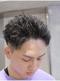 三重桑名スパイキーショート/ツイストパーマ/短髪パーマ/メンズ