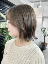 キラ 静岡(KILLA) ブリーチダブルカラー/ミルクティーベージュ/くびれボブ/静岡