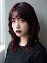 アミ(amii)&nbsp;室蘭ウルフヘアウルフカット韓国白髪ぼかし白髪染めボブ